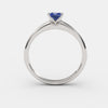 varitsa-jewellers - Solitaire Gold Engagement with 0.35ct Princess Cut Sapphire - 01SG03S
